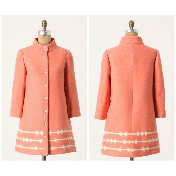 ⭐️ Anthropologie Lauren Moffatt Eastward Dress Coat size XS - Picture 2 of 11